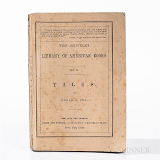 Poe, Edgar Allan (1809-1849) Tales  , First Edition, in Paper Wrappers.