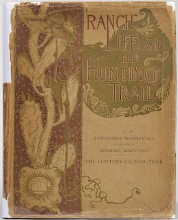 Roosevelt, Theodore (1858-1919) Ranch Life and the Hunting-Trail  , with Original Dust Jacket.