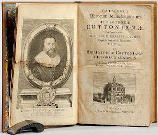 Smith, Thomas (1638-1710) Catalogus Librorum Manuscriptorum Bibliothecae Cottonianae.