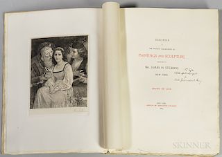 Stebbins, James H. (fl. circa 1880) Catalogue of the Private Collection of Paintings and Sculpture Belonging to Mr. James H. Stebbins,