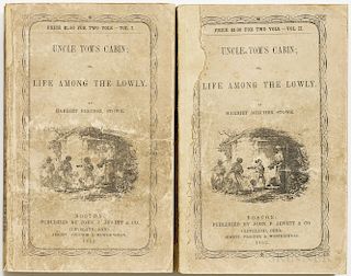 Stowe, Harriet Beecher (1811-1896) Uncle Tom's Cabin, First Edition in Paper Wrappers; A Key to Uncle Tom's Cabin; Autograph Letter S