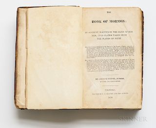 The Book of Mormon: an Account Written by the Hand of Mormon, upon Plates Taken from the Plates of Nephi.