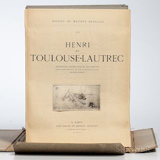 Toulouse-Lautrec, Henri de (1864-1901) Dessins de Maitres Francais IX [...] Soixante-Dix Reproductions de Leon Marotte avec une Notice