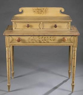 Country painted ladies dressing table, 19th c.
