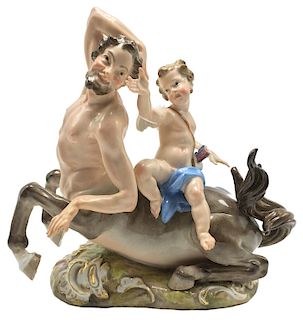 Meissen Centaur Figural Group