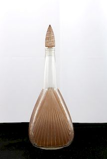 R. Lalique Coquilles Glass Decanter with Stopper