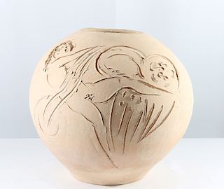 Reuben Nakian Leda and the Swan Terracotta Vase