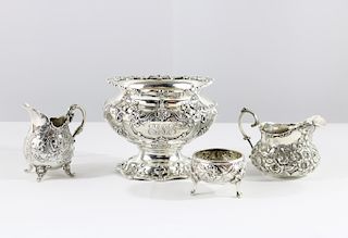 (4) Lot of English Sterling Silver Pieces
