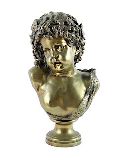 Brass Baby Sculpture