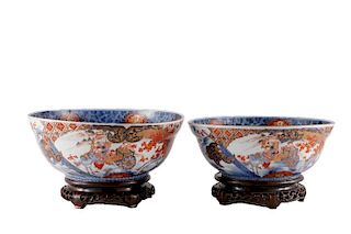 Two Japanese Imari bowls.