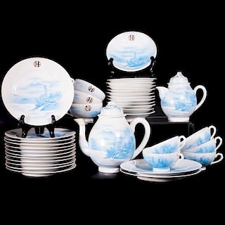 Japanese porcelain tea service.