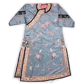 A Chinese silk robe.