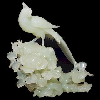 A late 19th/early 20th century Chinese jadeite carving 