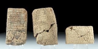Lot of 3 Terracotta Cuneiform Tablets