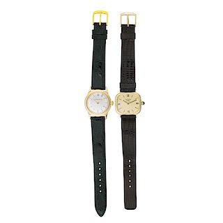 TIFFANY & CO. OR VAN CLEEF & ARPELS YELLOW GOLD WATCHES