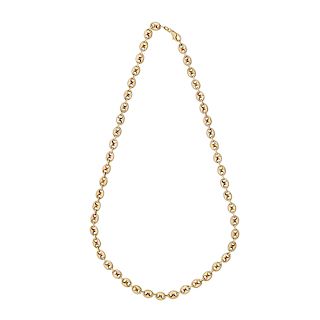 YELLOW GOLD MARINE LINK NECKLACE