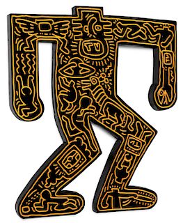 LARGE & IMPORTANT KEITH HARING SCULPTURE, 1983