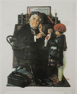 ORIGINAL SIGNED ROCKWELL LITHOGRAPH