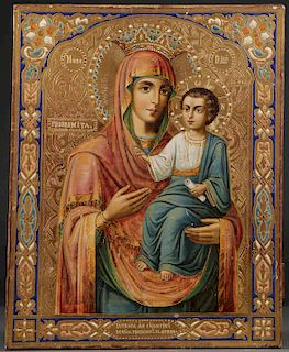 ICON OF THE MOTHER OF GOD PRODROMITA, CIRCA 1890