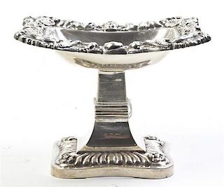 An Austrian Silver Compote, Height 5 1/8 inches.