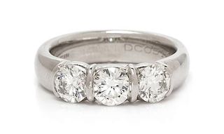 A Platinum and Diamond 'Etoile' Ring, Tiffany & Co., 7.10 dwts.