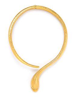 An 18 Karat Yellow Gold Swan Motif Collar Necklace, Lalaounis, 43.20 dwts.