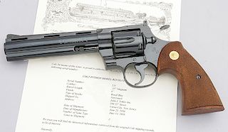 Rare Early Three-Digit Colt Python Double Action Revolver