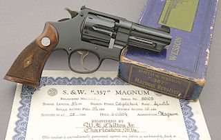 Scarce Smith and Wesson Registered Magnum Revolver Shipped to West Virginia Senator and Publisher W.E. Chilton