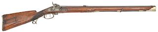 Lovely German Jaeger Percussion Stalking Rifle by Riegenring