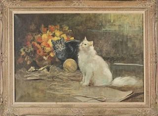 G. Guivanetti, "Still Life with Kittens", o/c.