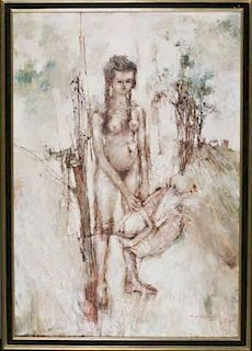 Michel De Gallard, Nude o/c. 1959.