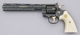 Stunning Angelo Bee-Engraved Colt Python Revolver