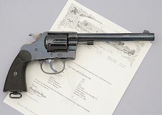 Early Colt New Service Double Action Revolver