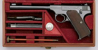 Cased Colt Woodsman Target Semi-Auto Pistol