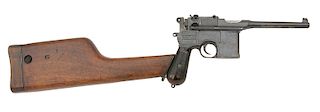 German C96 Semi-Auto Pistol by Mauser Oberndorf