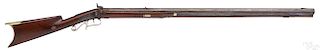 Percussion half stock back action long rifle