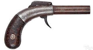 Single shot bar hammer percussion pistol