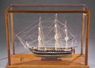 Ship model of the U.S.S. Constitution.