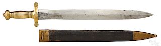 French artillery short sword and scabbard