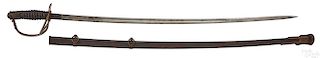 Model 1872 US cavalry officers saber and scabbard