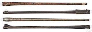 Four 1903 Springfield rifle barrels