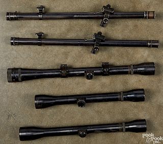 Five telescopic rifle sights