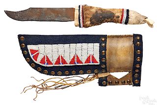 Native American Indian sheath knife