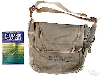 WWII identified Demolition Outfit UDT canvas bag