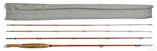 H. L. Leonard three-piece split bamboo fly rod