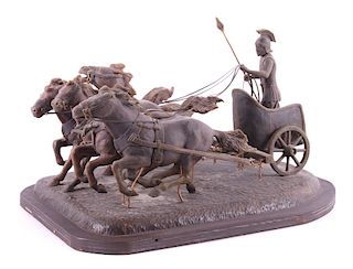 Roman Chariot Original Wax Sculpture