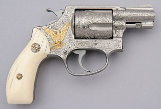 Engraved Smith and Wesson Model 60 Chief's Special Revolver
