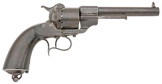 Civil War-Era Lefaucheux Model 1854 Single Action Pinfire Revolver