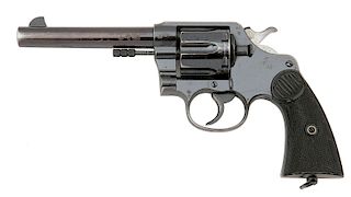 Colt New Service Double Action Revolver with Unit Markings