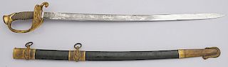 U.S. Model 1852 Naval Officer's Sword by Ames
